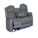 Raize - Power Living Room Set With Storage Console And Cup Holders by HouseOfZazla