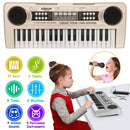 37 Keys Digital Music Electronic Keyboard Electric Piano Musical Instrument Kids Learning Keyboard with Microphone for 3-10 Year Old Kids Girls Boys