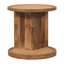 Close Knit Corner End Table - Oak by Unique Piece Furniture