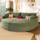 Oversized Double Chaise Lounge Sofa With USB Ports by HouseOfZazla