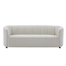 Mirelle 80 In. Modern Curved Chenille Sofa Couch