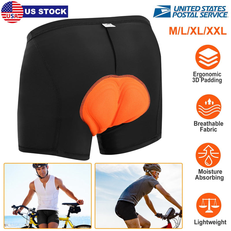 Men\'s Cycling Underwear Shorts 3D Padded Bike Underwear Shorts Breathable Moisture Absorbing Quick Dry, photo 5 of 8