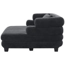 Oversized Chaise Lounge Sofa Bed with Deep Seat and Layered Armrests by HouseOfZazla
