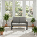 All-Weather Loveseat Sofa With Thick Cushions by HouseOfZazla