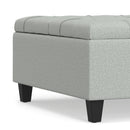 Harrison - Coffee Table Storage Ottoman Lift Top - Stone Gray by HouseOfZazla