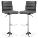 Adjustable Bar Stool (Set of 2) - Gray