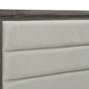Funston - 4 Piece Queen Bedroom Set With Upholstered Headboard - Oak by HouseOfZazla