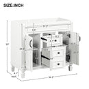Bathroom Vanity Cabinet With 2 Soft Closing Doors And 2 Drawers by Unique Piece Furniture