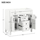 Bathroom Vanity Cabinet With 2 Soft Closing Doors And 2 Drawers by Unique Piece Furniture