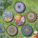 Patio Side Table, Colorful + Black by HouseOfZazla
