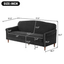 Loveseat Sofa, 2 Seater Couch With Rolled Arms by HouseOfZazla