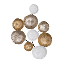 Contemporary Metal Wall Decor Accent - Golden / White by Unique Piece Furniture