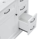 36" Bathroom Vanity With Sink, 2 Tip-Out Drawers, Soft Close Hinges by HouseOfZazla