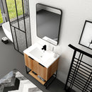 30 Inch Freestanding Bathroom Vanity With Resin Basin, 30x18