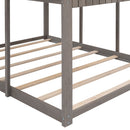 Bunk Bed With Roof, Window, Guardrail, Ladder