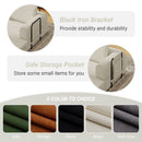 Convertible Sleeper Sofa Bed With Cylindrical Pillow, Fixed Shape Frame by Unique Piece Furniture