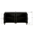 Hollow Four Door Antique Cabinet, American Country Style