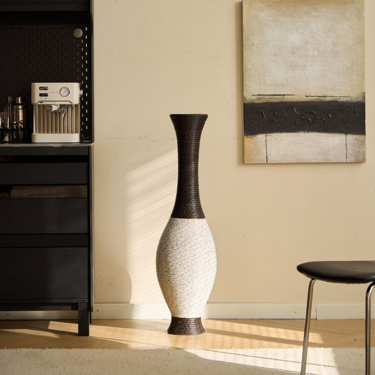 Tall Designer Floor Vase With Elegant 2 Tone, photo 29 of 36