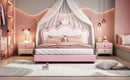 Upholstered Princess Platform Bed With Crown Headboard by HouseOfZazla