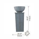 Zen Bowl Water Fountain, Outdoor Bird Feeder / Bath Fountains, Relaxing Water Feature For Garden by HouseOfZazla