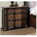 Nightstand, 3 Drawers - Brown / Coffee by Unique Piece Furniture