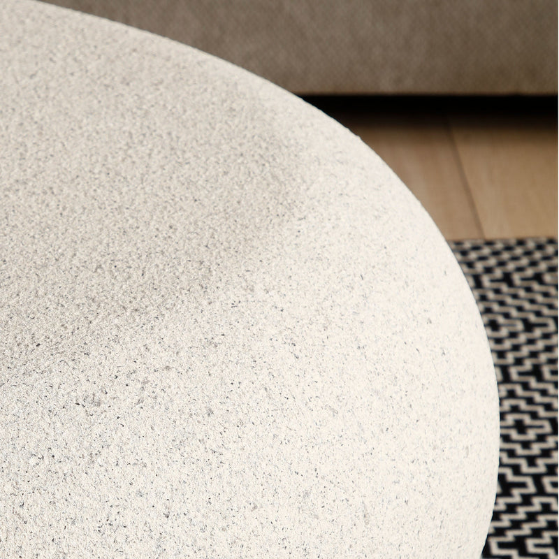 43.31'' Fiberglass Elliptical Coffee Table for Living Room, photo 9 of 10