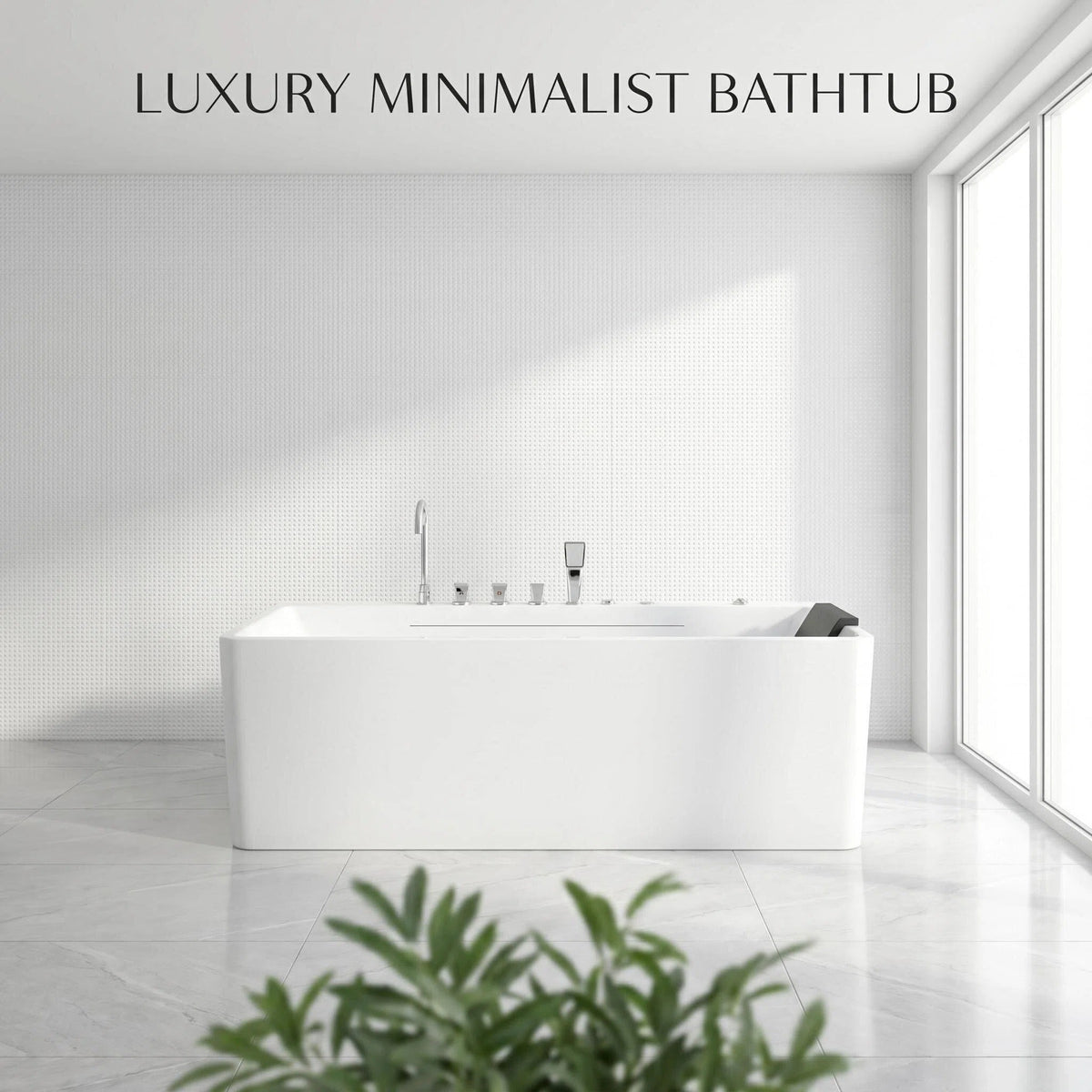 67-Inch Single-Person Luxury Whirlpool Bathtub, photo 4 of 10