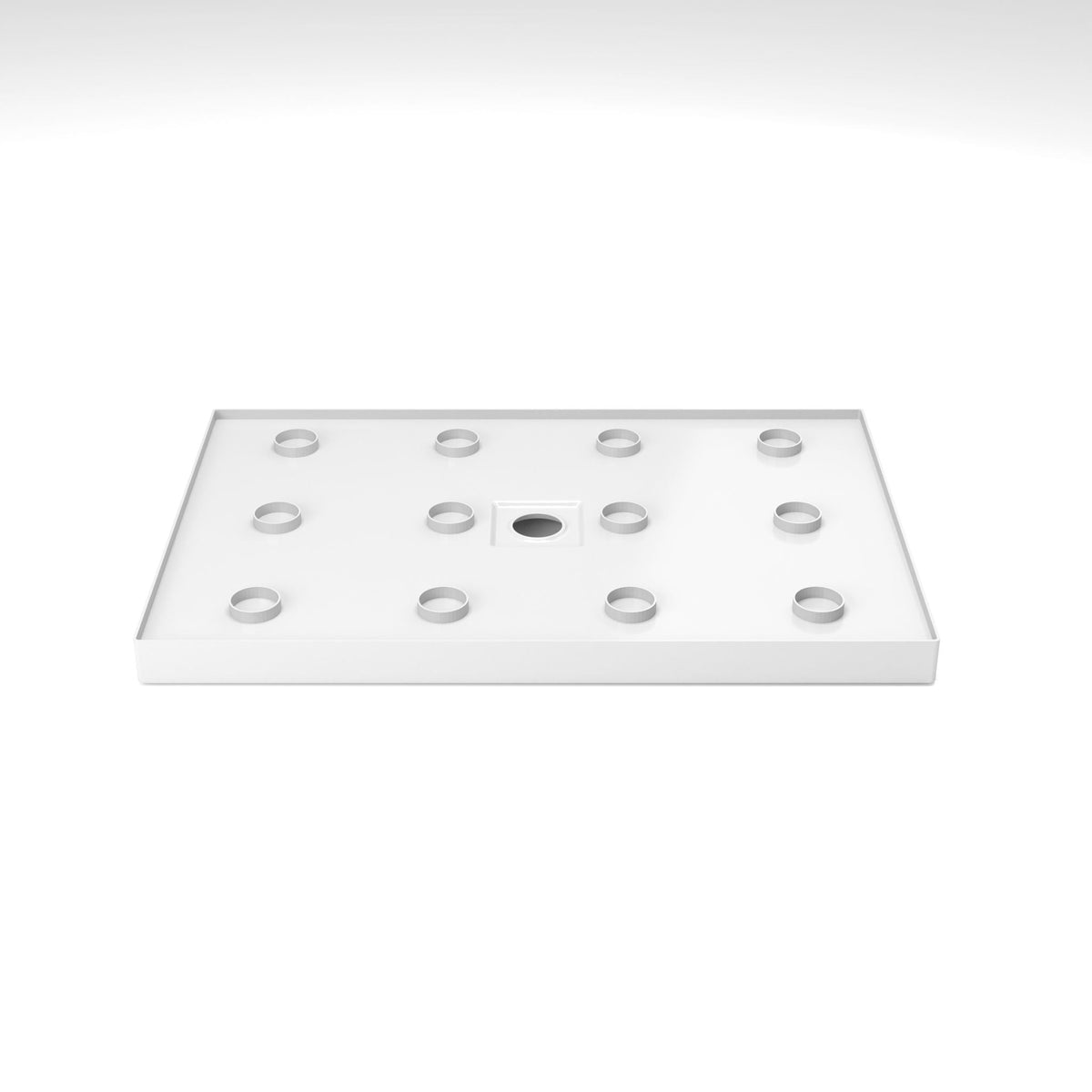 Shower Base, Center Drain With Durable Construction - Gloss White, photo 12 of 13