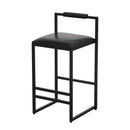 Elegant Bar Stool Set With Backrest And Footrest, Counter Height (Set of 2) by HouseOfZazla