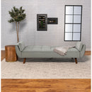 Caufield - Tufted Convertible Sofa Bed Upholstered - Gray by HouseOfZazla