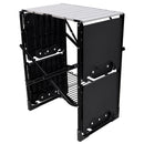 Folding Camping Kitchen Table - Portable Outdoor Cooking Station