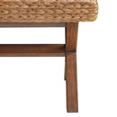 Bench With Water Hyacinth Seat - Brown by HouseOfZazla