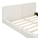 Upholstered Platform Bed, Grounded Bed With Solid Frame by HouseOfZazla