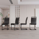 Modern Dining Chairs With High Back Upholstered Design Metal Legs by HouseOfZazla