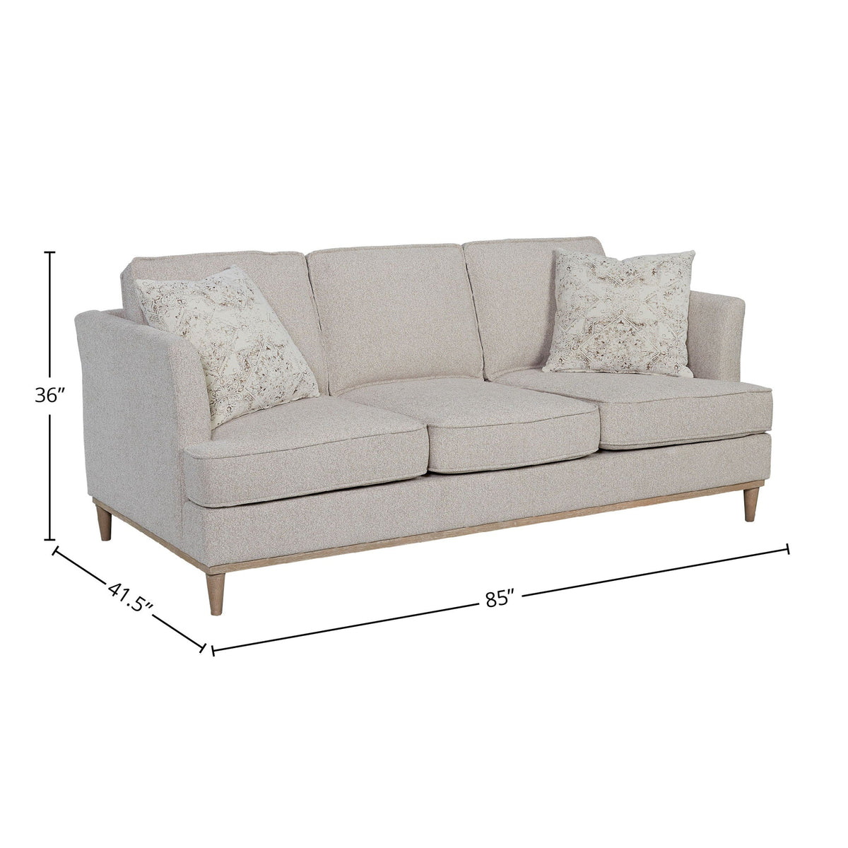 Sofa With 3 Reversable Cushions And 2 Pillows, photo 11 of 12