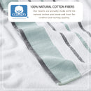 Decorative Cotton Stripe Bath Towel Set - Noelle Collection by Great Bay Home