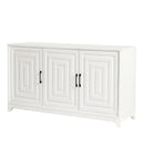 TV Stand For TVs Up To 65", Modern Entertainment Center Media Console Cabinet With 2 Spacious Storage Space, Solid Wood Legs For Living Room by HouseOfZazla