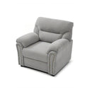 Hamilton - Chair With Hand Applied Nailhead Trim And Pillow Top Arm Cushions by HouseOfZazla