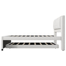 Upholstery Platform Bed With Trundle, Trundle Can Be Flat Or Erected by HouseOfZazla