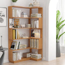 5-Tier L-Shaped Corner Bookshelf with 6 Open Shelves