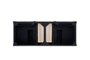 James Martin Brittany 60" Double Bathroom Vanity, Black Onyx