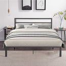 Metal Bed Frame With Headboard by HouseOfZazla