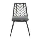 DEJA Chair 2PCS with 2 Cushions, Gray