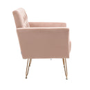 Accent Chair, leisure single sofa with Rose Golden feet