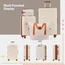 2 Piece Luggage Set With Bags Expanable Spinner Wheels ABS Lightweight Suitcase With Tsa Lock 20" / 24" by HouseOfZazla