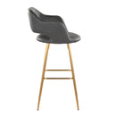 Margarite - Contemporary Fixed Height Barstool With Footrest (Set of 2) With Square by HouseOfZazla