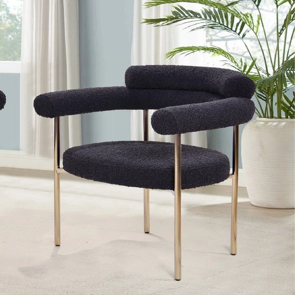 Upholstered Accent Dining Chairs With Armrests (Set of 2), photo 9 of 12