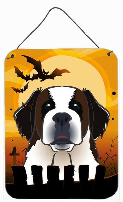 Halloween Saint Bernard Wall or Door Hanging Prints BB1804DS1216