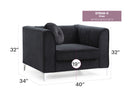 Contemporary Sloped Armchair