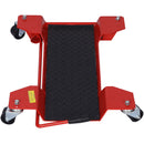 Metal Motorcycle Center Stand Move Dolly For Easy Bike Moving - Red